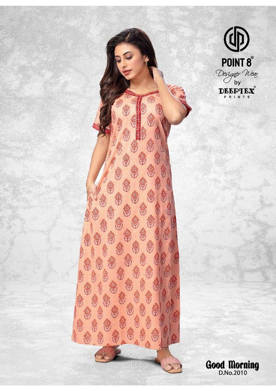 Good Morning Vol 2 By Deeptex Cotton Printed Night Wear Nighty Surat Wholesale Market